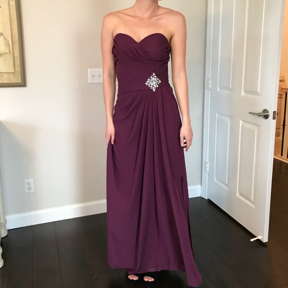 Custom made flowing chiffon prom dress